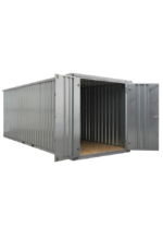 Conteneur de stockage 6x2 mètres avec double porte petit côté